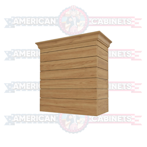 Custom Boxy Straight Hood with Shiplap