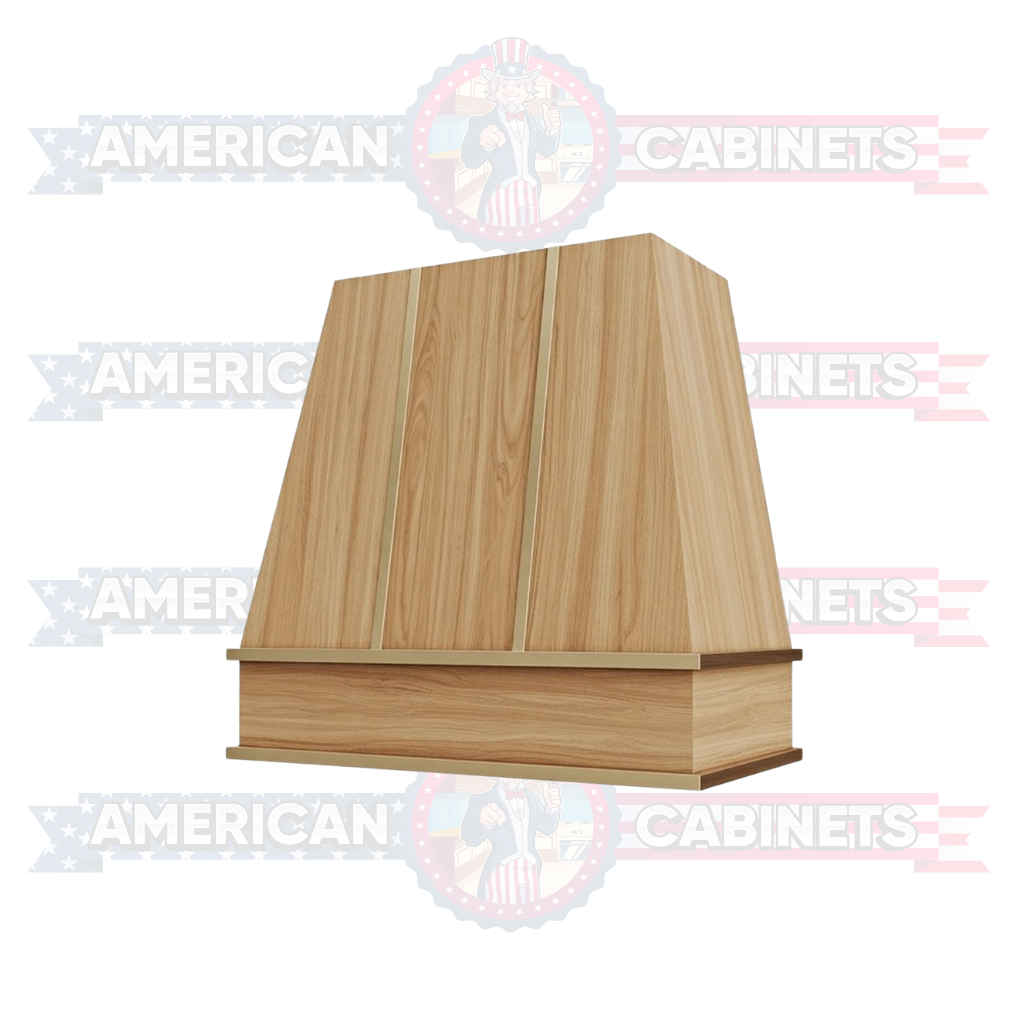 Custom Hood Tapered with Brass Strapping