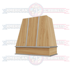 Custom Hood Tapered with Silver Strapping
