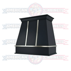 Custom Hood Tapered with Silver Strapping