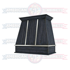 Custom Hood Tapered with Silver Strapping