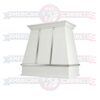 Custom Hood Tapered with Silver Strapping
