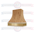 Custom Curved Hood With Brass Apron