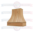 Custom Curved Hood with Brass Strapping and Button Design