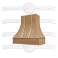 Custom Curved Hood with Brass Strapping Design