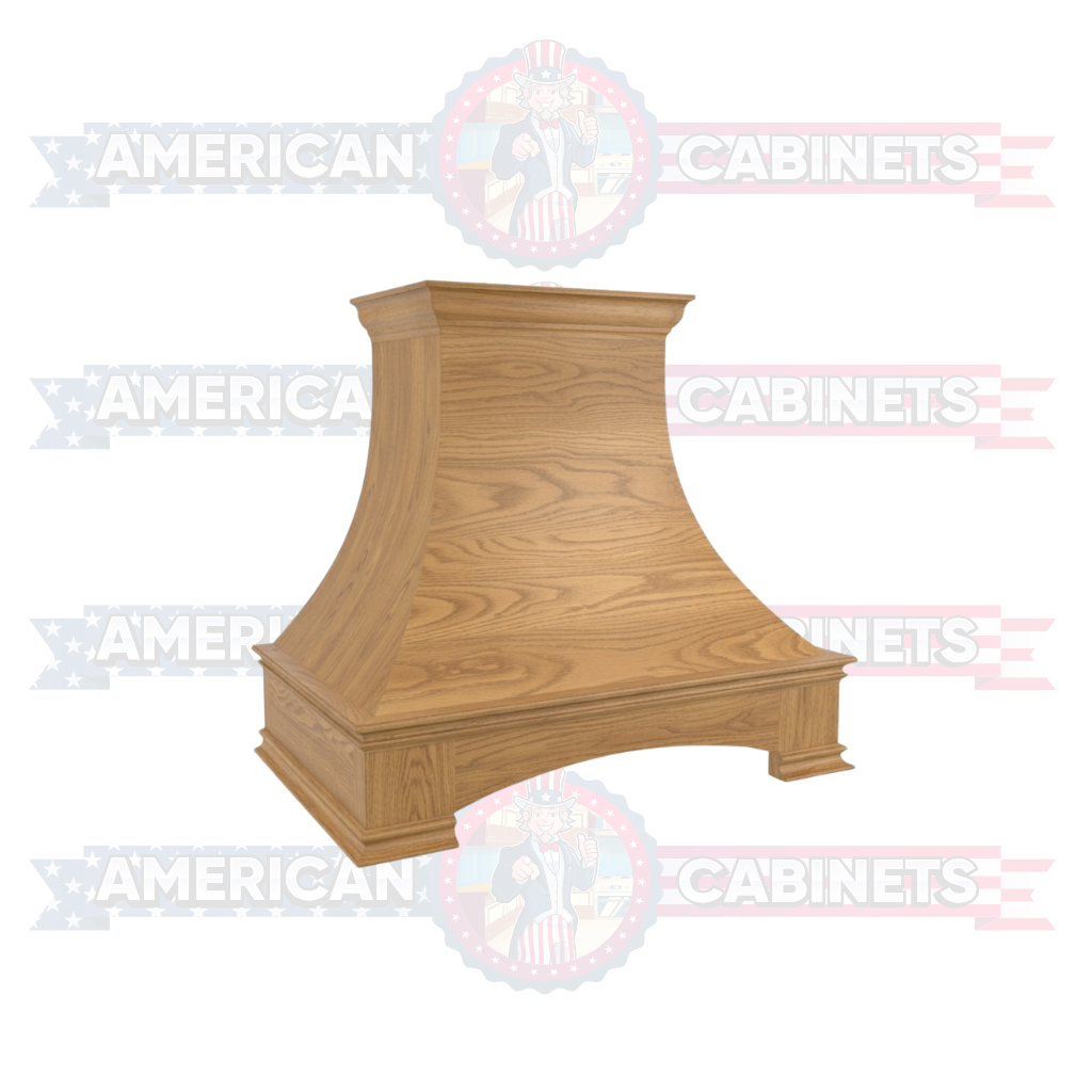 Custom Curved Hood With Arched Apron